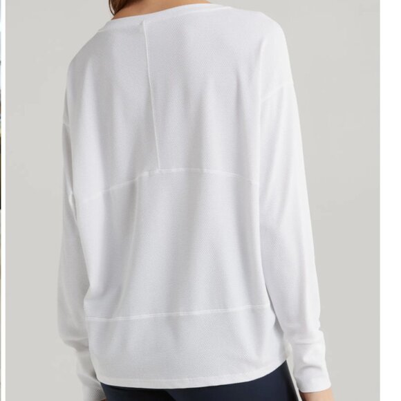 ZellaTextured Equilibrium White Long Sleeve T-Shirt - Picture 3 of 15